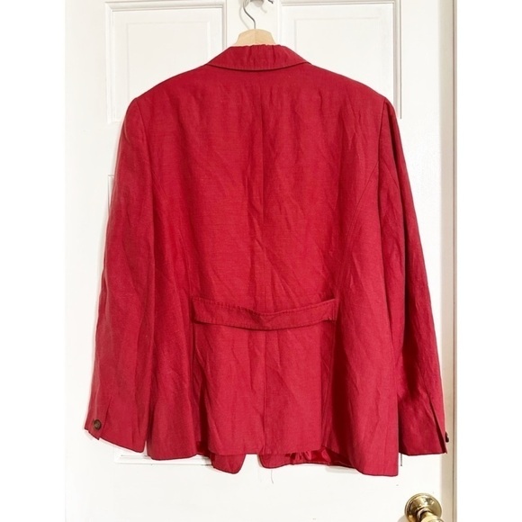 Talbots Silk and Linen Blend Blazer NWOT Sz 16 - Picture 2 of 6